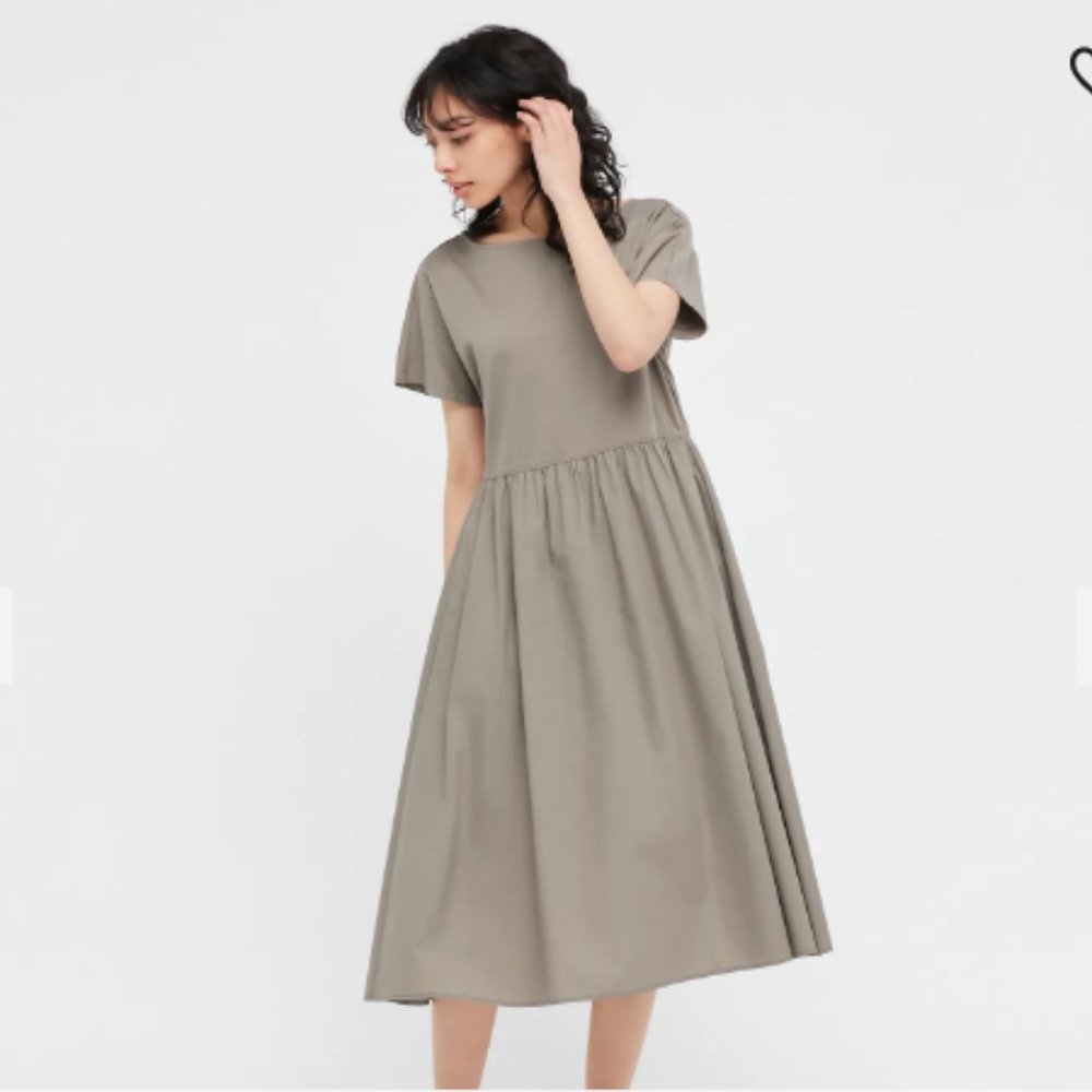 Uniqlo Combination Flare Dress